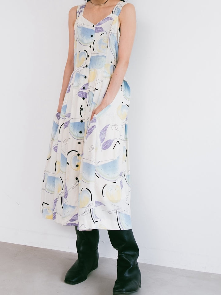 80s Summer Fruits Dress