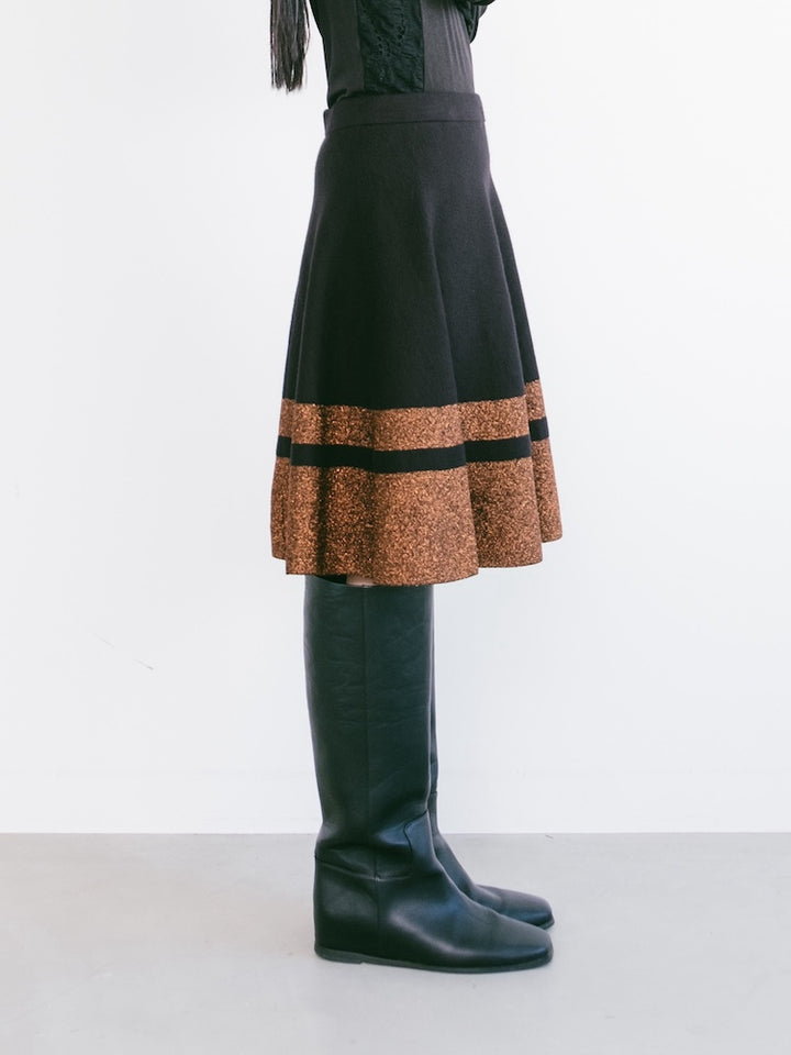 Orange Line Mini Skirt