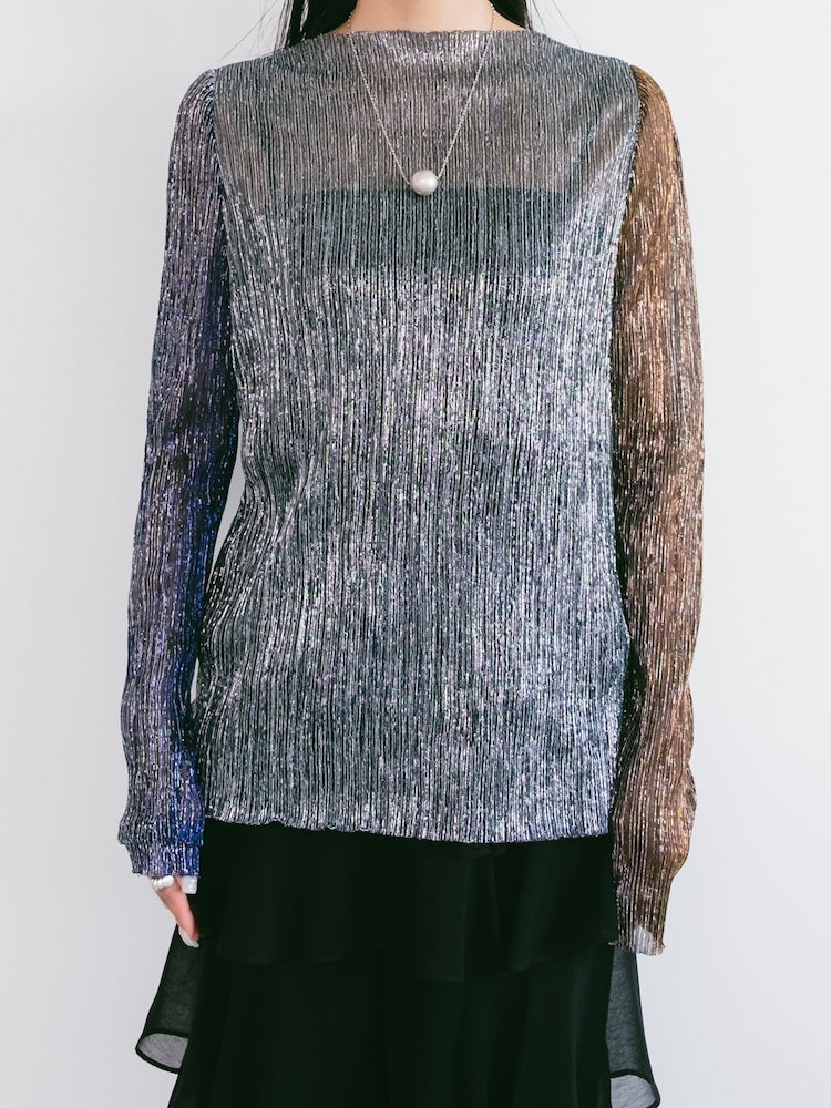 Pleats Lame Top