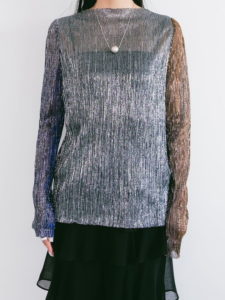 Pleats Lame Top