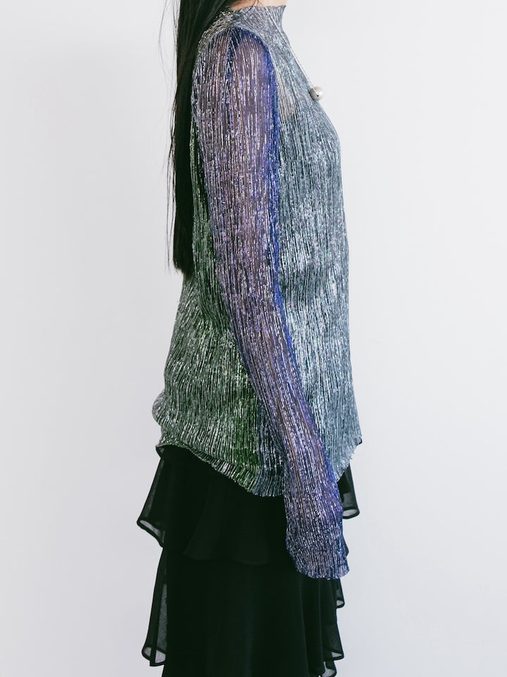 Pleats Lame Top