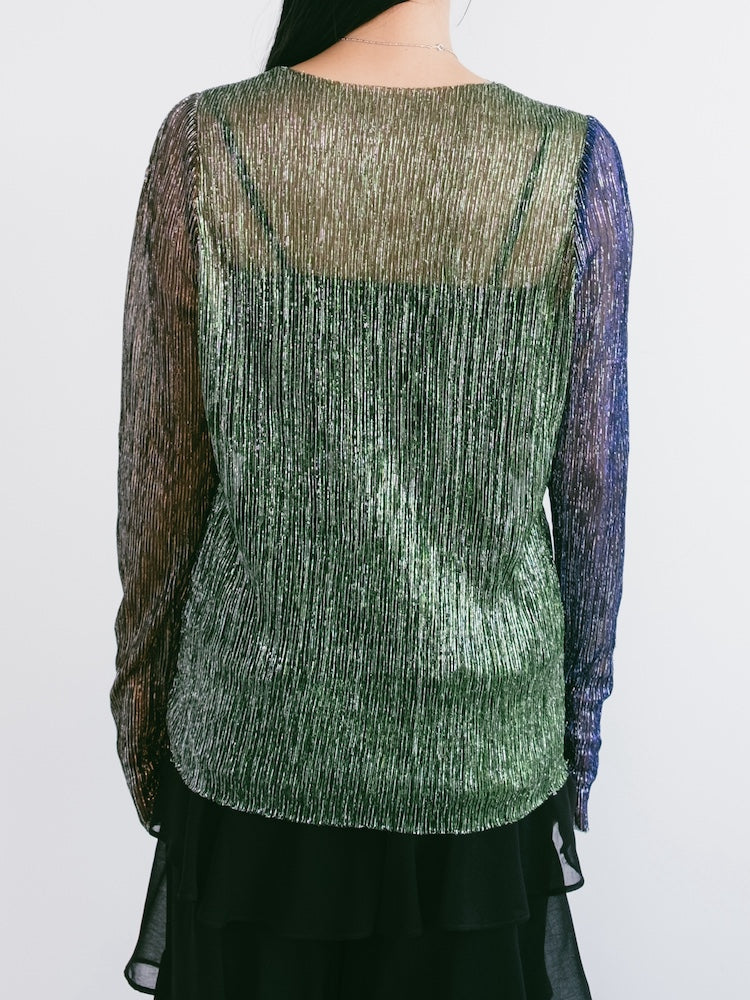 Pleats Lame Top