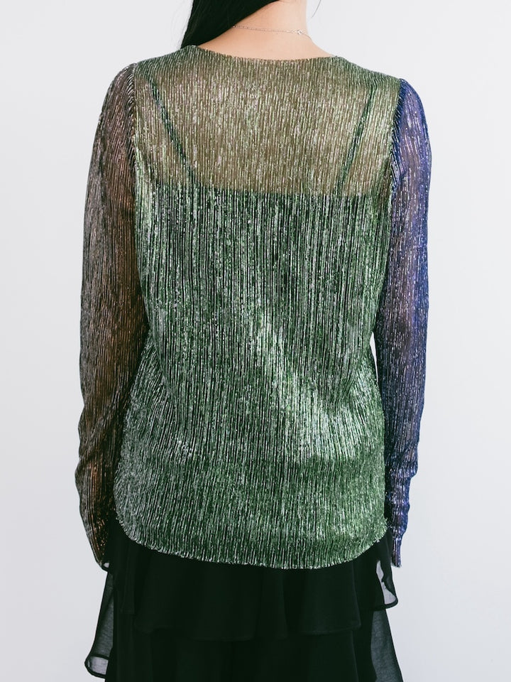 Pleats Lame Top
