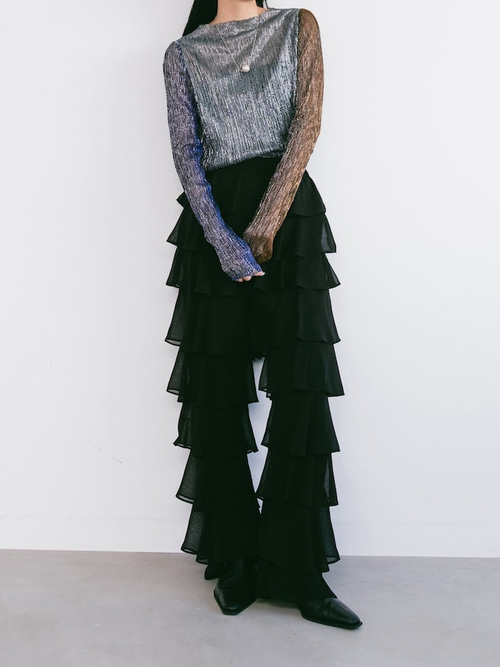 Pleats Lame Top