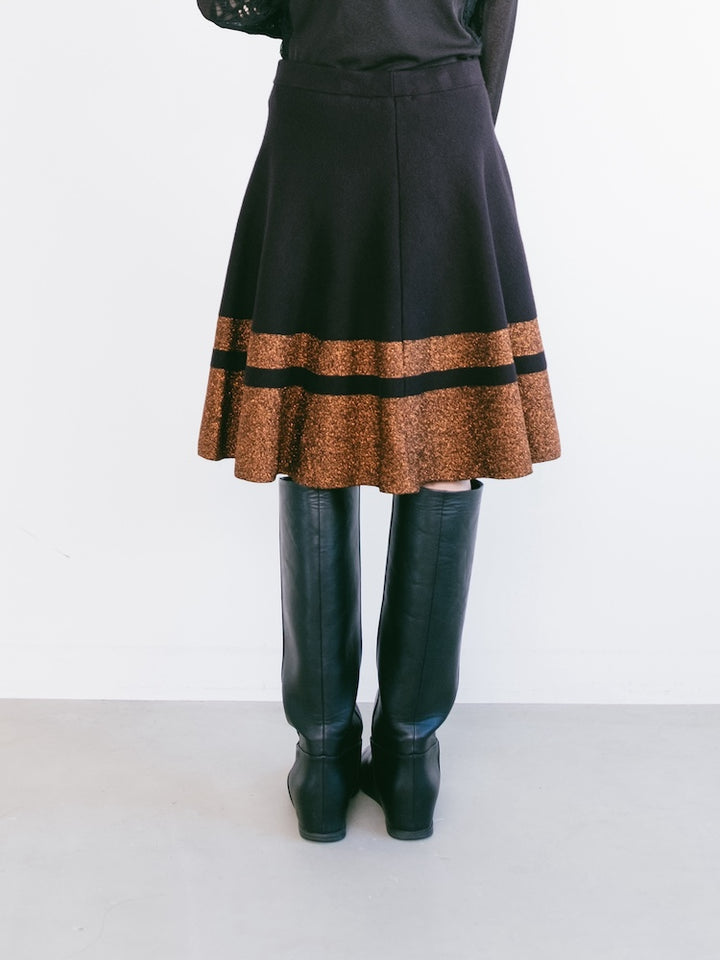 Orange Line Mini Skirt