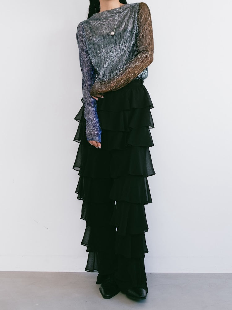 Pleats Lame Top