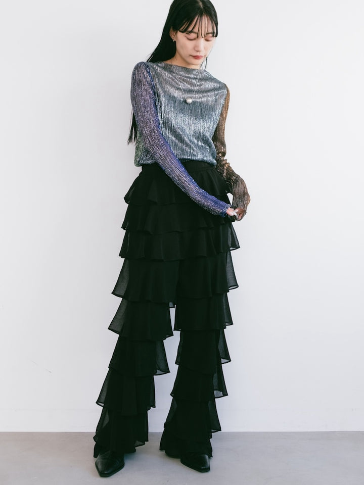 Pleats Lame Top