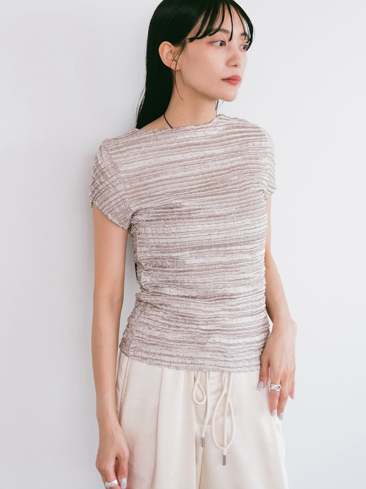 Pleats Champagne Top