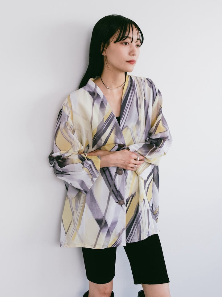 Painting Sheer Jacket
