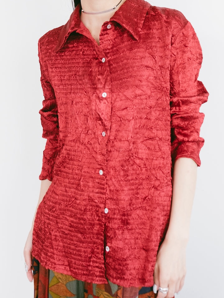 Random Pleats Shirt