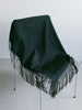 Vintage Scarf / Embroidery Fringe