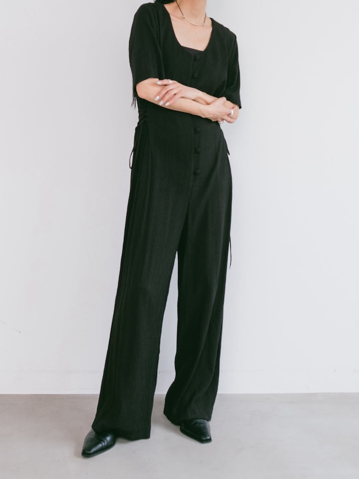 Side Lace Up All In One
