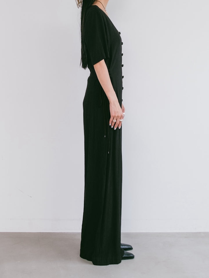 Side Lace Up All In One