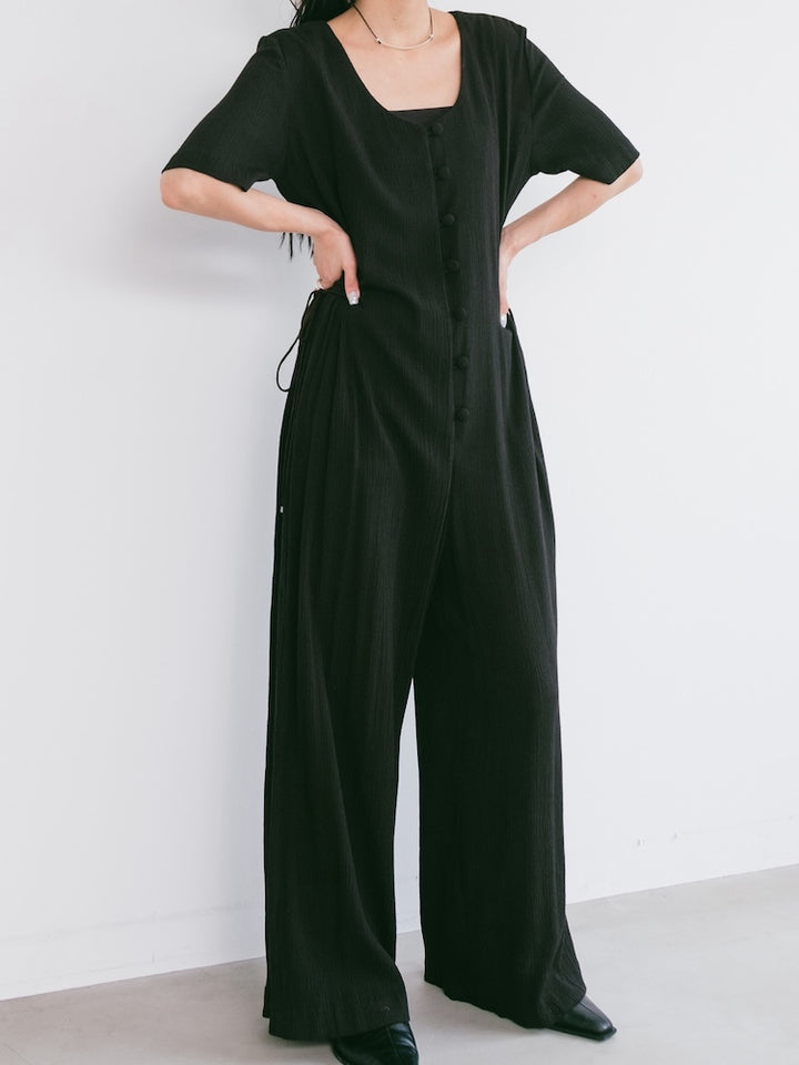 Side Lace Up All In One