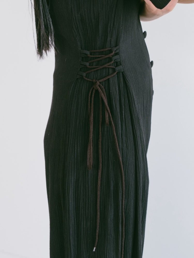 Side Lace Up All In One