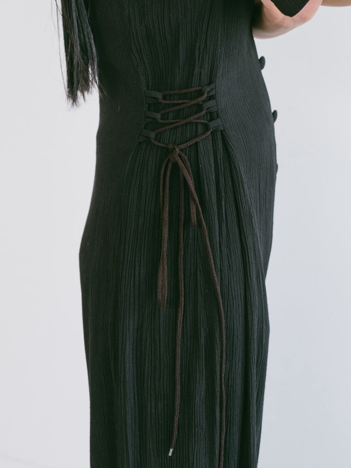 Side Lace Up All In One