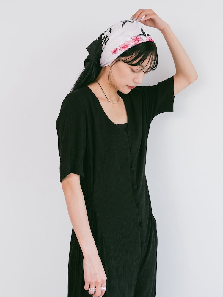 Side Lace Up All In One