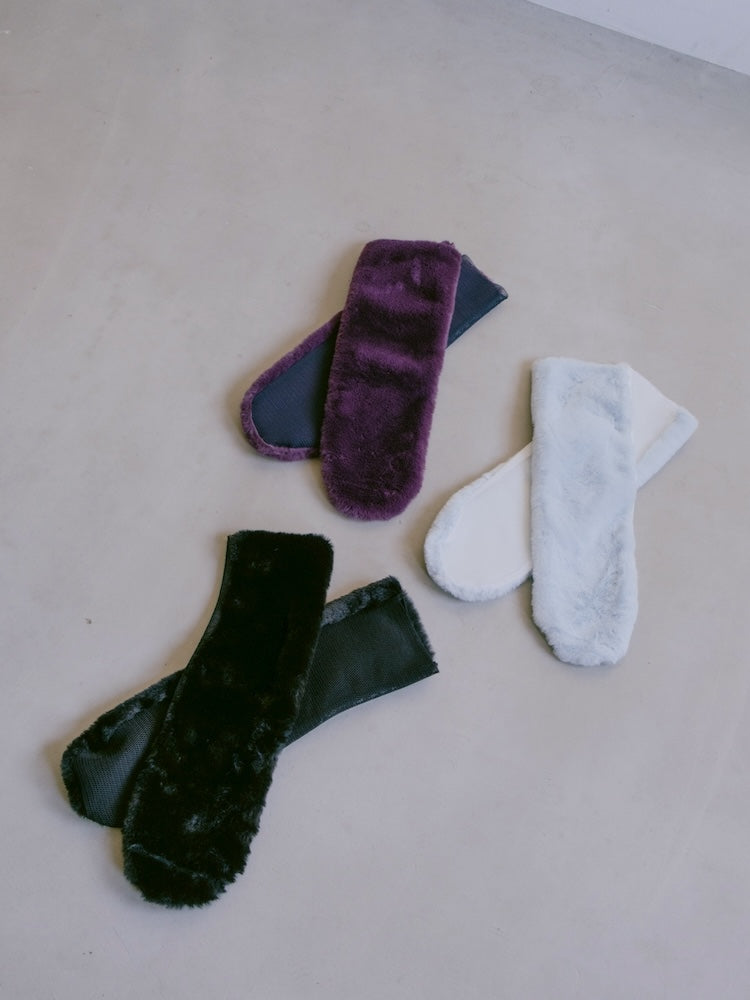 FAUX FUR MESH SOCKS