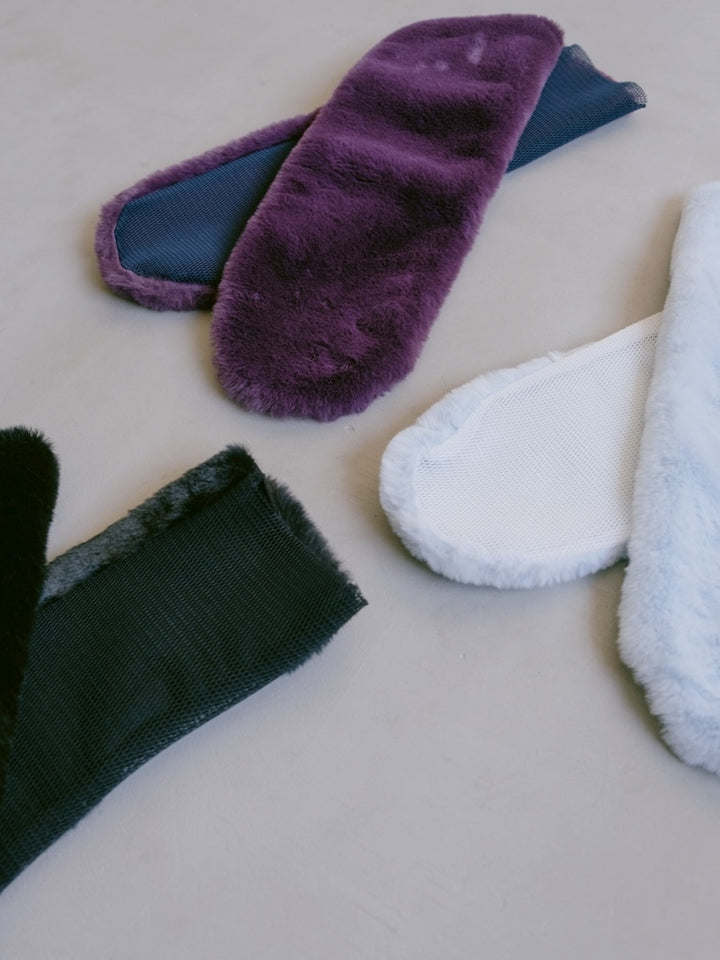 FAUX FUR MESH SOCKS