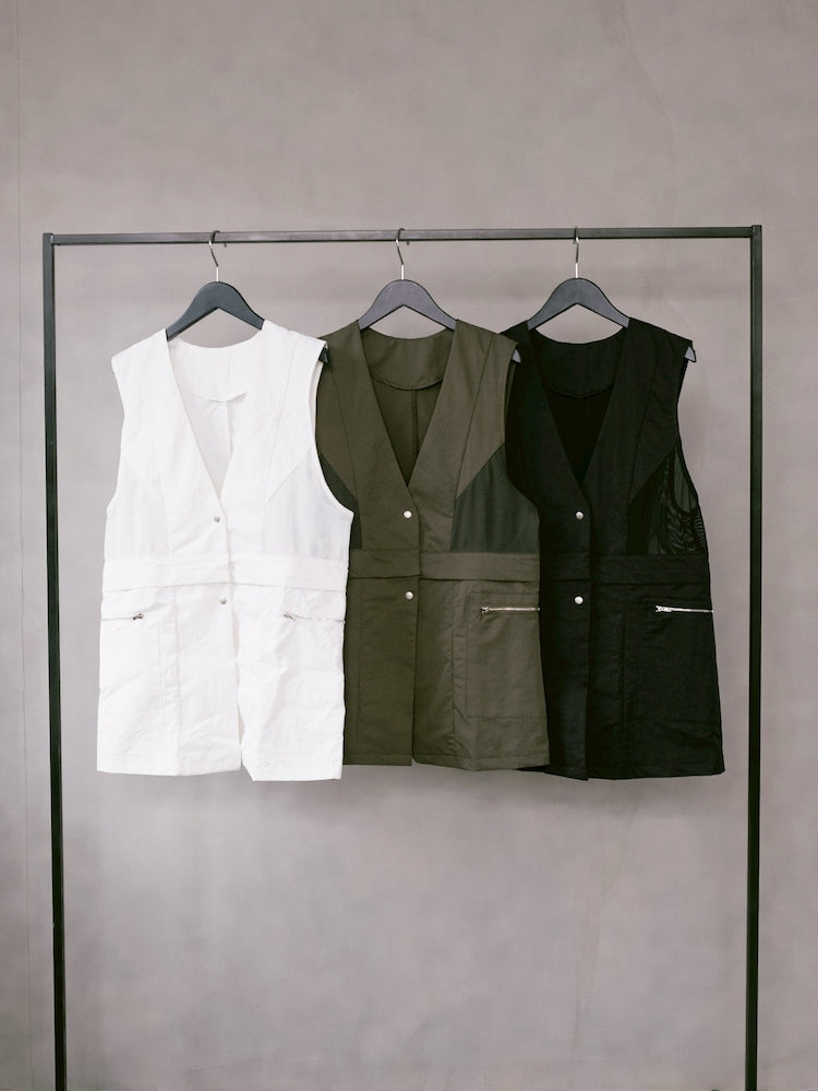 Mesh Panel Nylon Vest