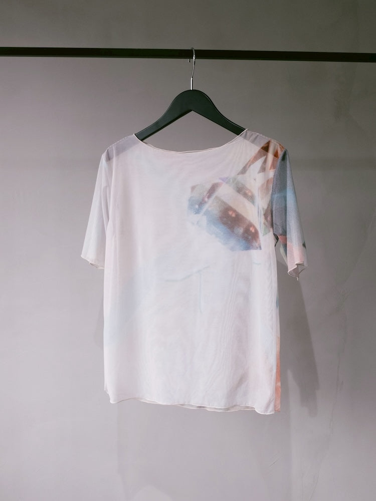 Half Sleeve Sheer Top