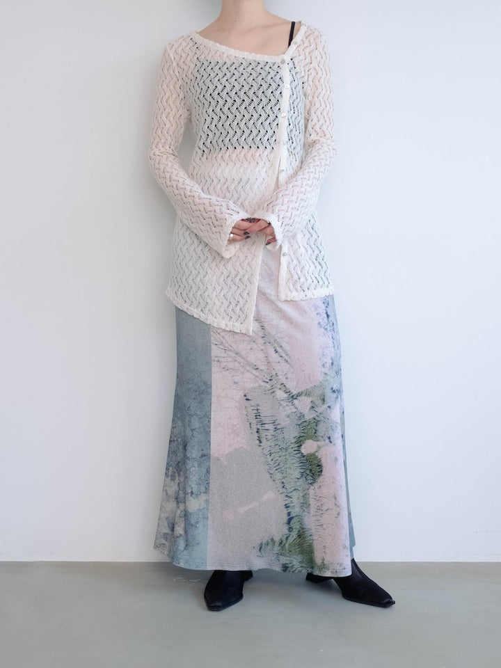 モデル身長：162cm / カラー：02 Window / 着用サイズ：Sサイズ