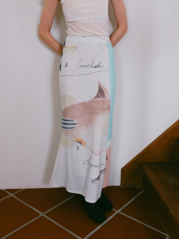 モデル身長：172cm / カラー：04 Sea Life / 着用サイズ：Mサイズ