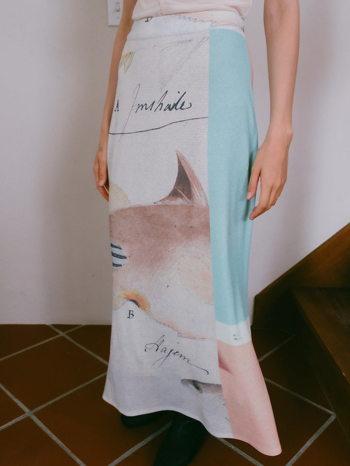 モデル身長：172cm / カラー：04 Sea Life / 着用サイズ：Mサイズ