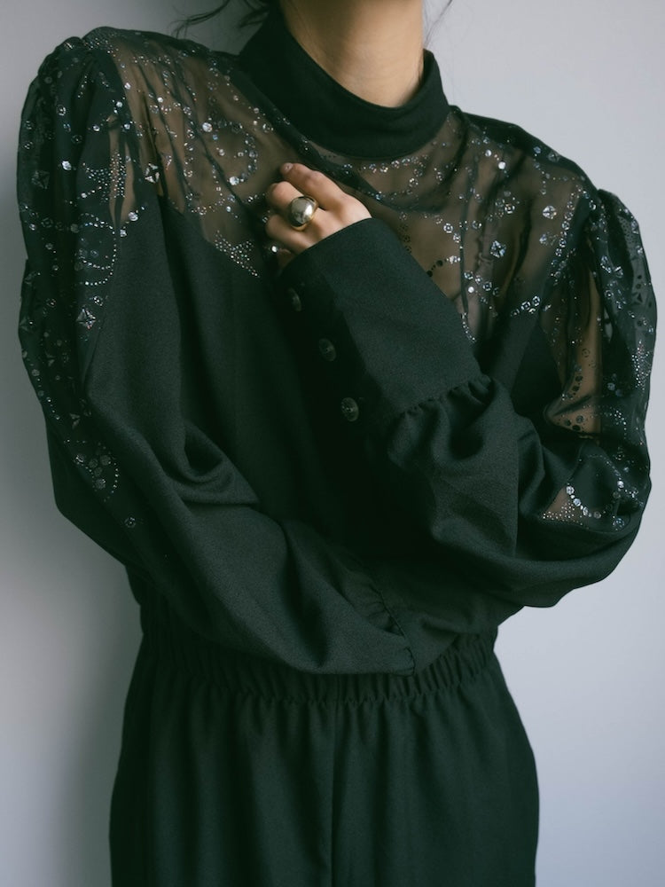 80s Polyester Lame Print All-in-one – MARTE