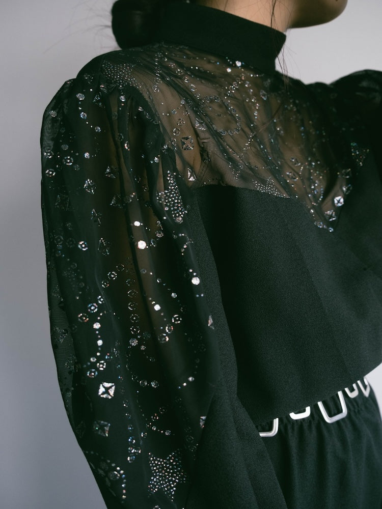 80s Polyester Lame Print All-in-one – MARTE