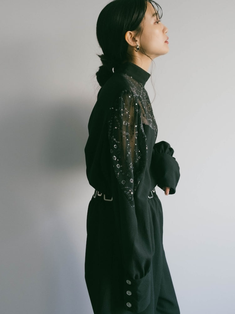 80s Polyester Lame Print All-in-one – MARTE