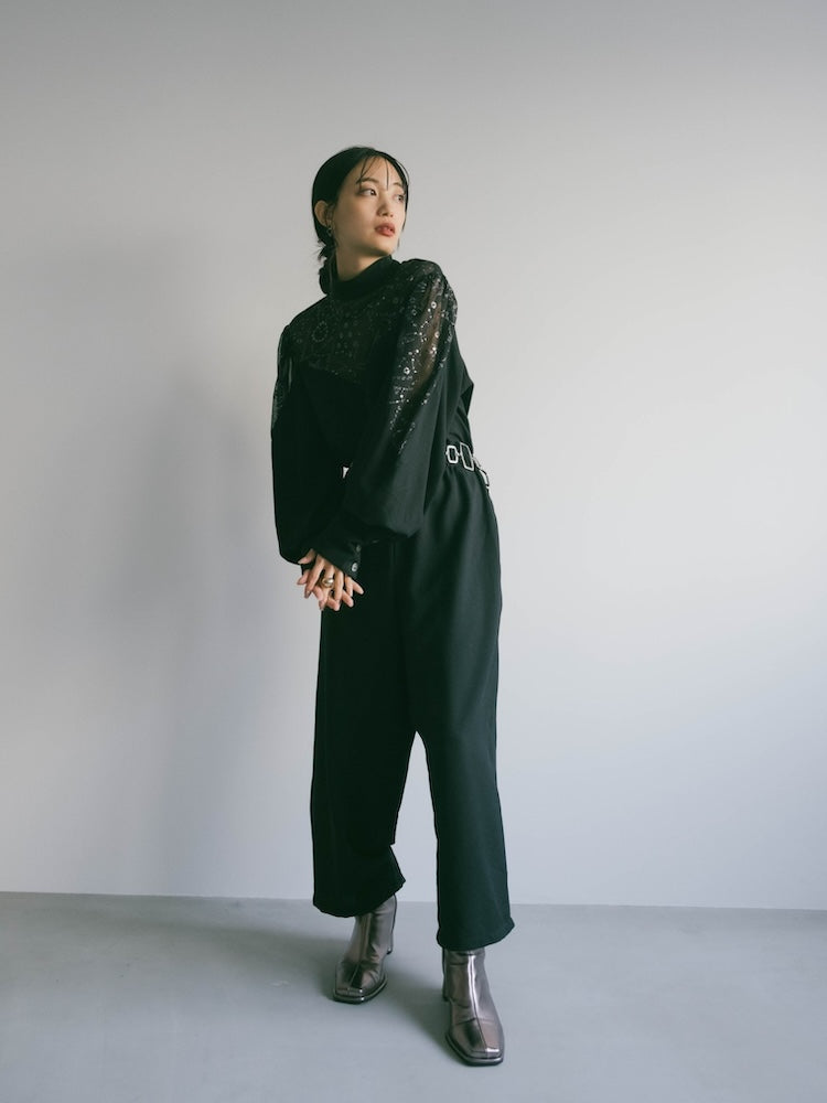 サロペット・オーバーオール・オールインワン MARTE 80s Polyester LamePrint All-in-one 80s Polyester Lame Print All-in-one – MARTE