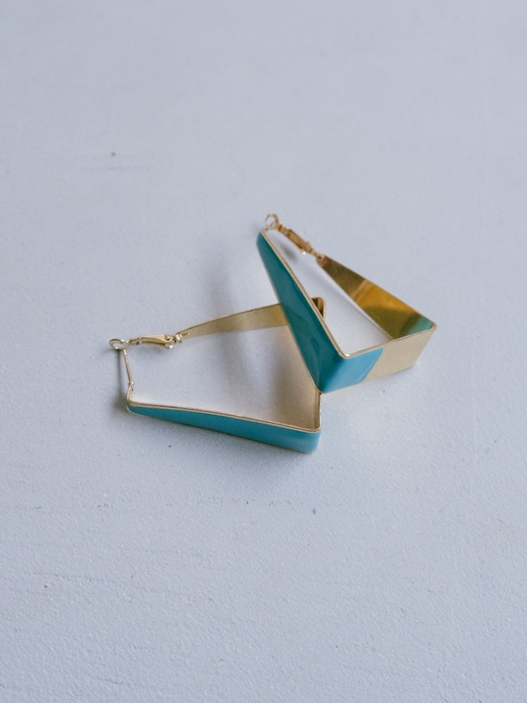 Turquoise Triangle Pierce