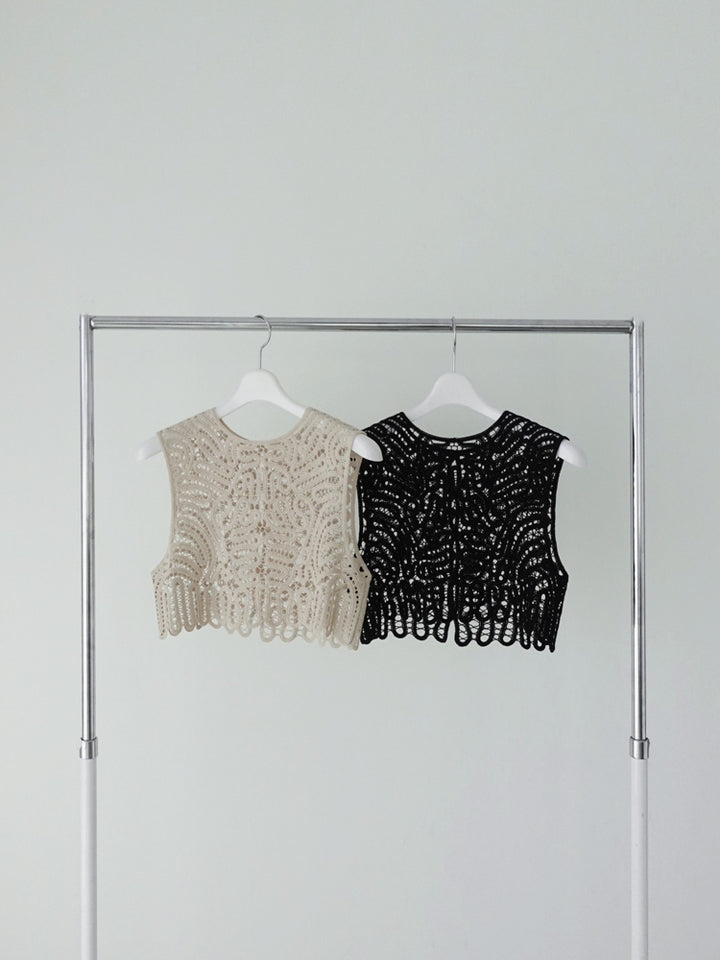 Guipure Lace Vest