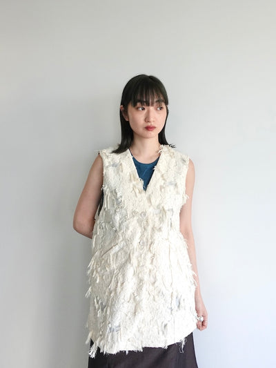 Cut Jacquard Vest｜カットジャガードベスト – MARTE