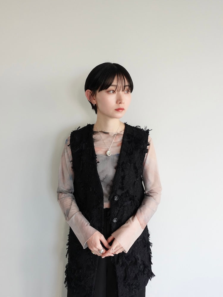 Cut Jacquard Vest｜カットジャガードベスト – MARTE