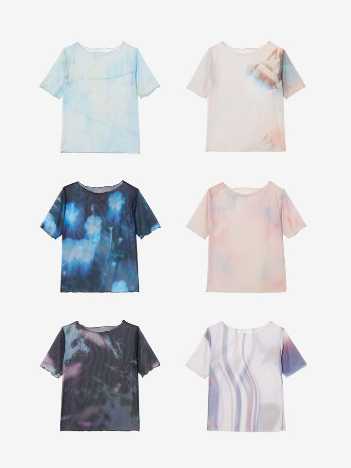 Half Sleeve Sheer Top