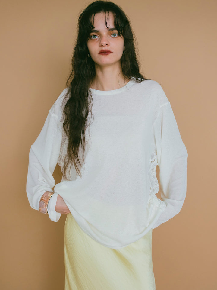 モデル身長：173cm / カラー：Ivory