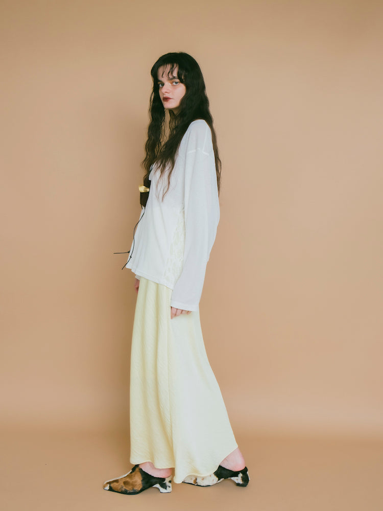 モデル身長：173cm / カラー：Ivory