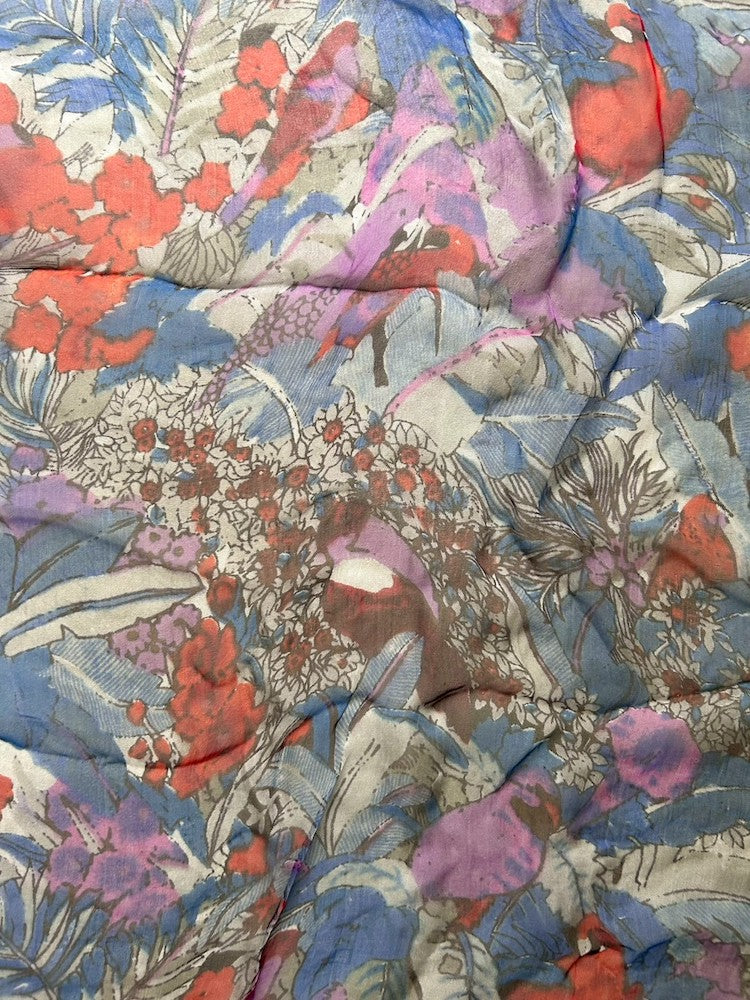 Vintage Scarf / Sheer Painting