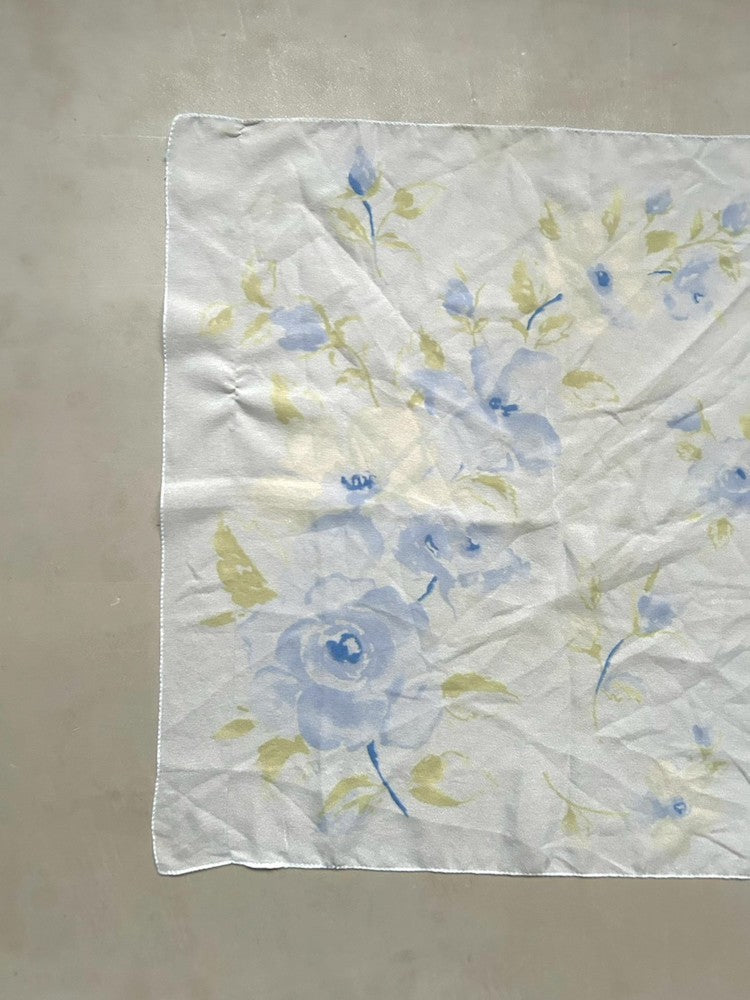 Vintage Scarf / Water Rose