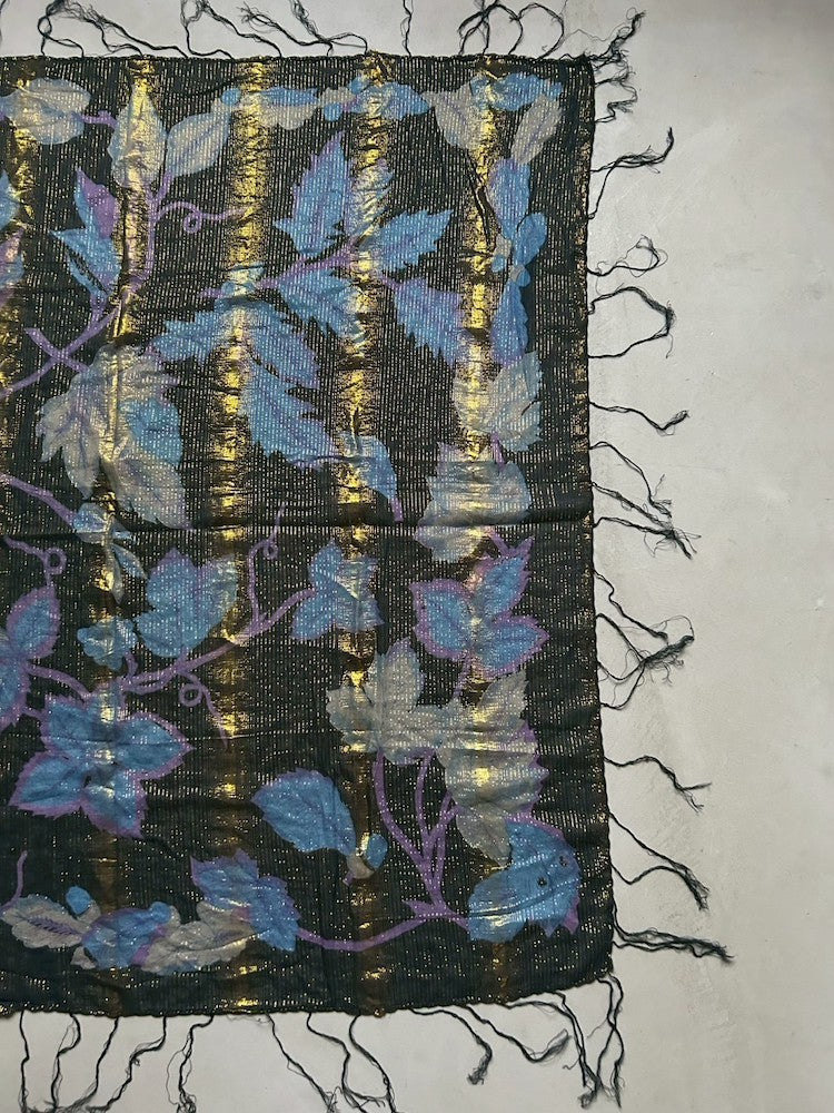 Vintage Scarf / Night Botanicals