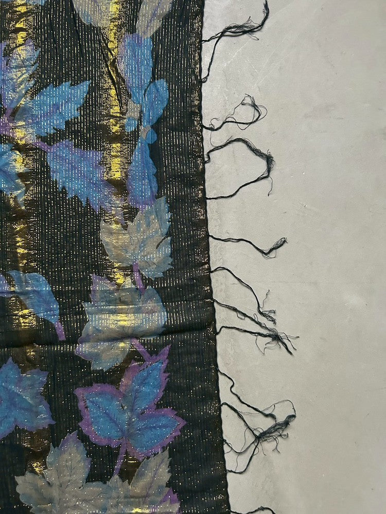Vintage Scarf / Night Botanicals