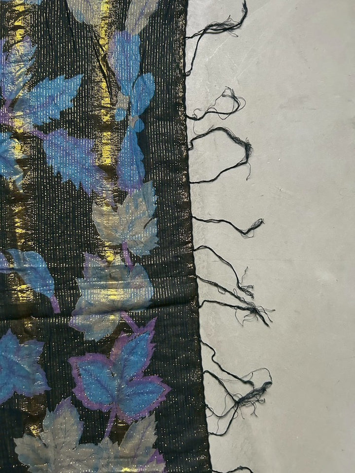 Vintage Scarf / Night Botanicals