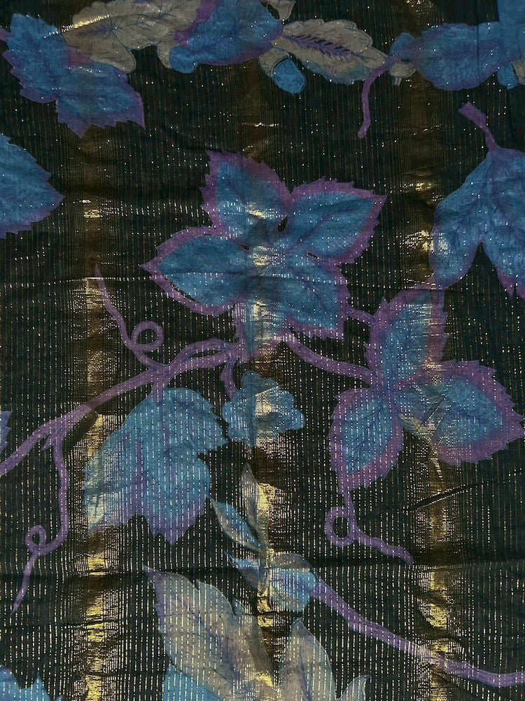 Vintage Scarf / Night Botanicals