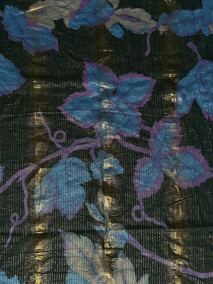 Vintage Scarf / Night Botanicals