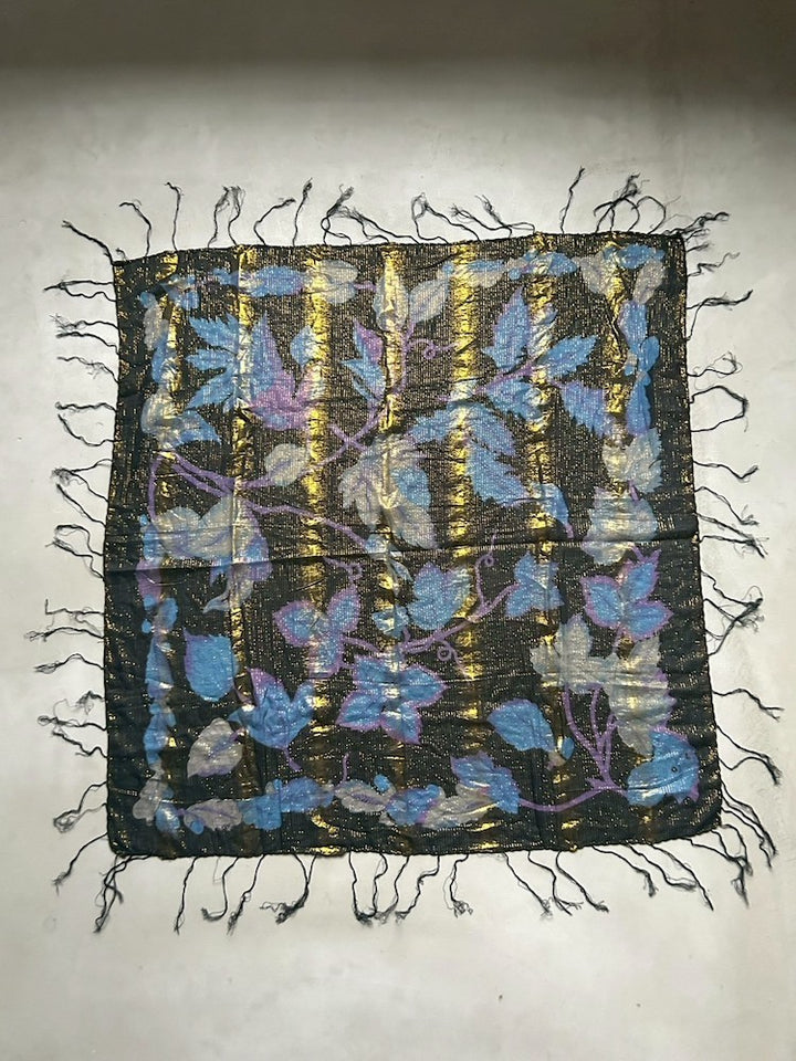 Vintage Scarf / Night Botanicals