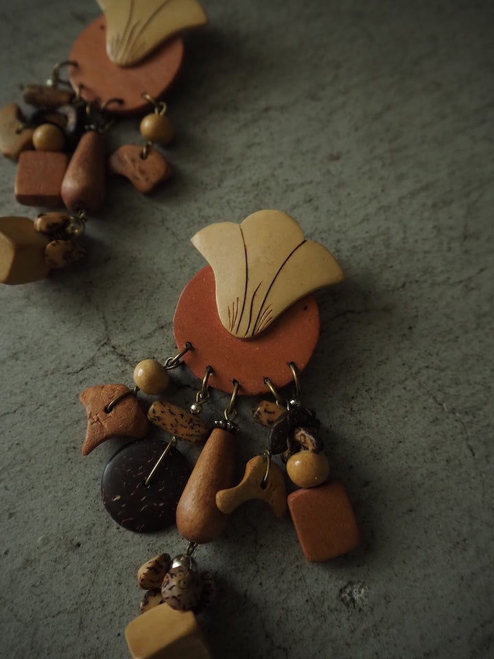 Wood Dangling Pierce