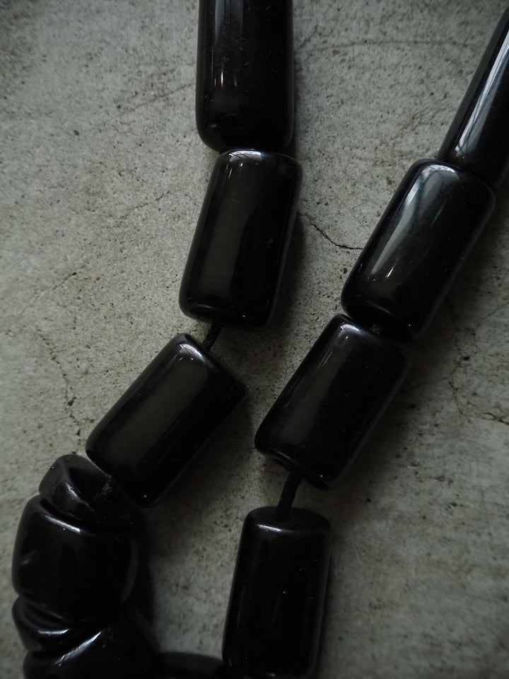 Odd Shaped Black Necklace