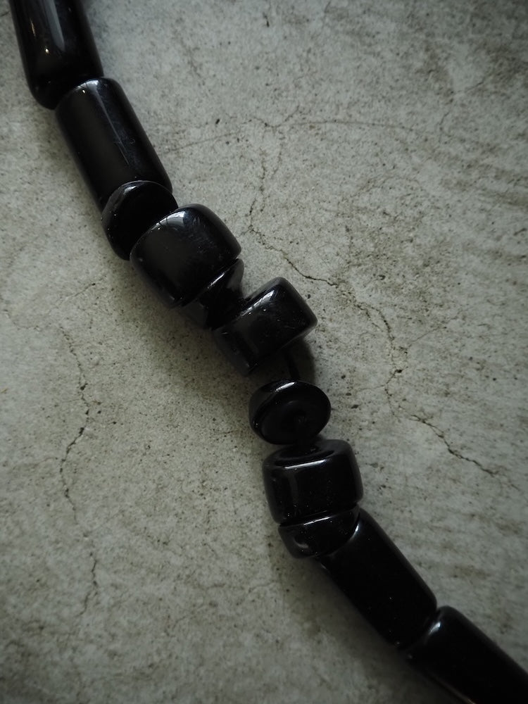 Odd Shaped Black Necklace